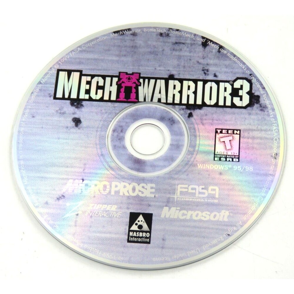 MechWarrior 3 Mech Warrior Disc Only (PC CD-ROM Game, 1999)